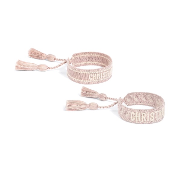 Christian Dior bracelet set: Rose des Vents Dior Oblique Cotton-NEW w/Tags - Picture 2 of 2